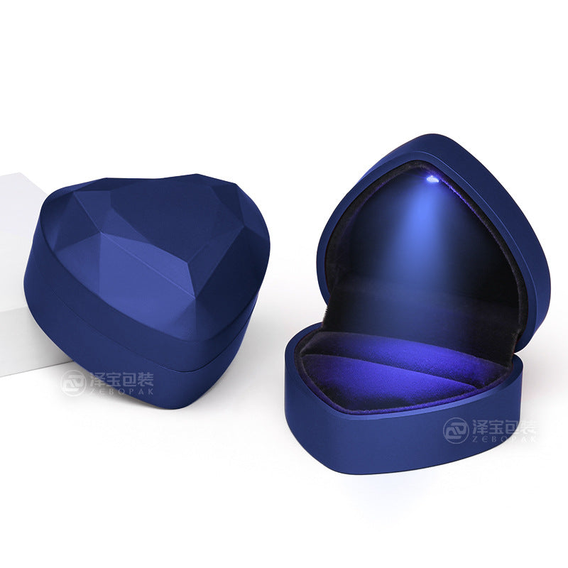 Heart-shaped Jewelry Box LED Light Packaging