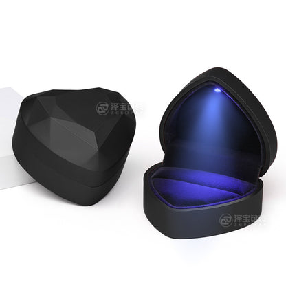 Heart-shaped Jewelry Box LED Light Packaging