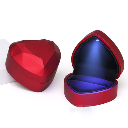 Heart-shaped Jewelry Box LED Light Packaging